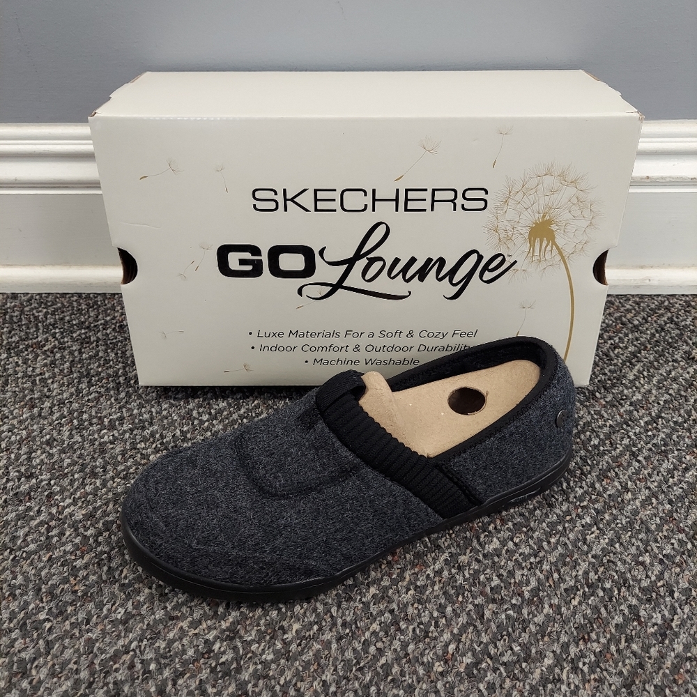 NIB. SKECHERS ARCH FIT LOUNGE-BE CALM Black Gray #175166